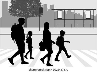 通行人 シルエット の画像 写真素材 ベクター画像 Shutterstock