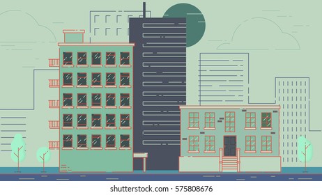 Street City Buildings