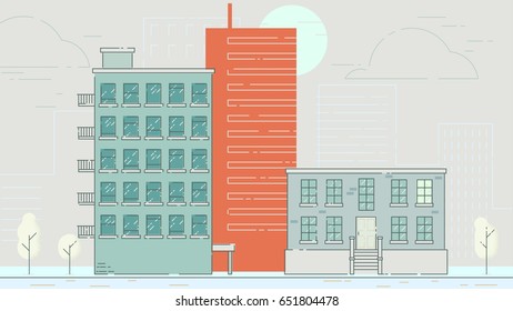 Street City Buildings