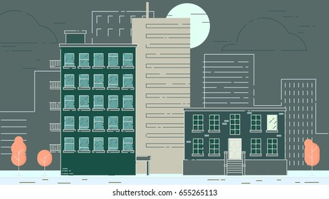 Street City Buildings
