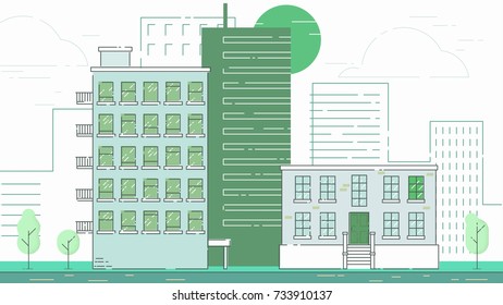 Street City Buildings