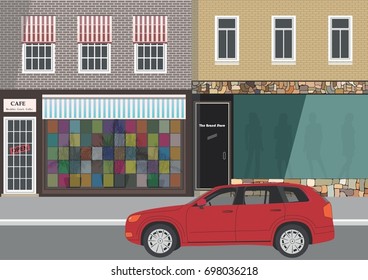 Street city, home and car