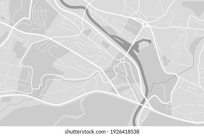 Street city map flat vector illustration