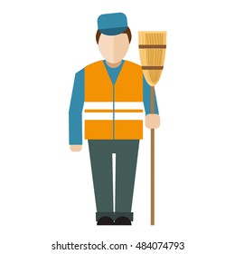 Street Cleaner With Broom