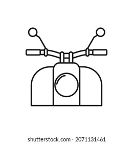 Street cub icon monoline design