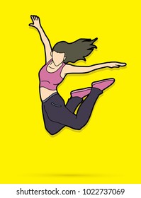 Street dance, B boys dance, Dancing action graphic vector