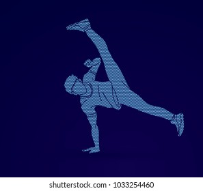 Street Dance B Boys Dance Hip Stock Vector (Royalty Free) 1033254460 ...