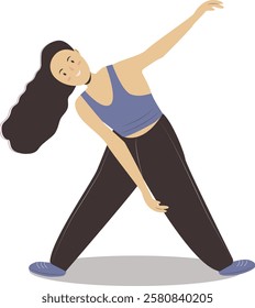 Street Dance Hip Hop Character on White Background. Flat Vector Illustration.