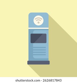 Street digital signage showing wifi available using a public network for advertising