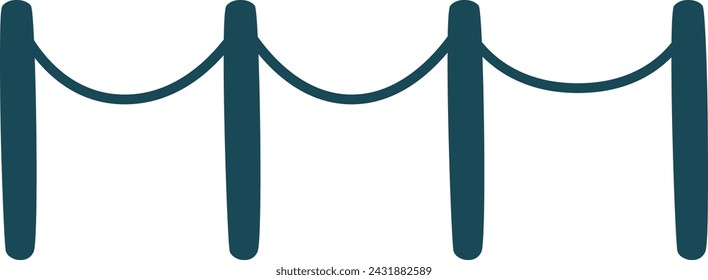 Street Fence Icon Vector Illustration