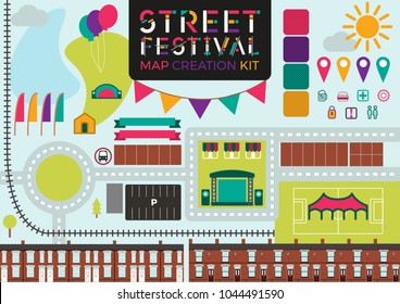 Street Festival Map Creation Builder Kit