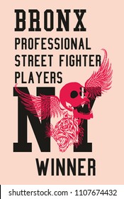street fighter graphic design vector art