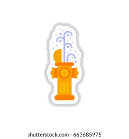 Street Fire Hydrant open