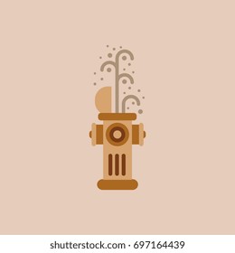 Street Fire Hydrant open