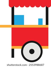 Street Food Delicious Icon Vector Flat Illustration