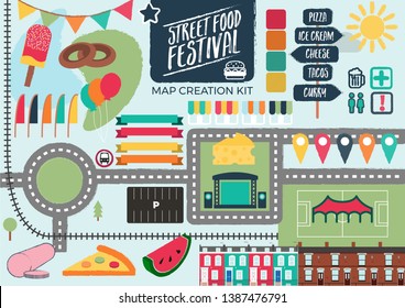 Street Food Festival Map Creation Kit