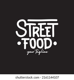 Street Food Festival Typography For Restaurant Cafe Logo Design Inspiration