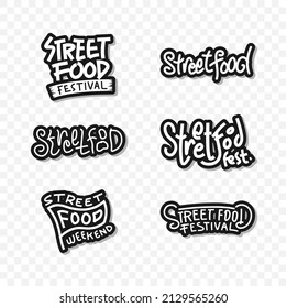 Street Food Handwritten Typography Collection