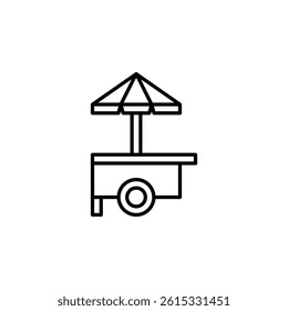 street food icon design concept	
