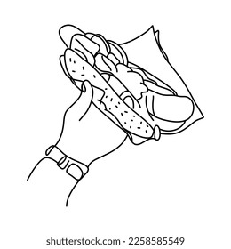 Street food line art is a style of drawing art depicting street food with smooth and clear lines. Street food line art can also be used as wall hangings or prints to give a room an artistic touch.