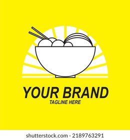 Street food logo inspiration. vector logo resturant. logo for Korean food. logos for chinese food.