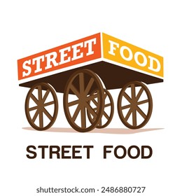 Street Food Stall, Food Cart, Street Food Stall Vector, Fast Food Stall, indian cities illustrator Stall