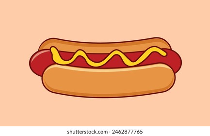 Street Food Star: La mejor ilustración de Hot Dog