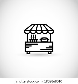 Street Food - Thin Line Style Vector Icon