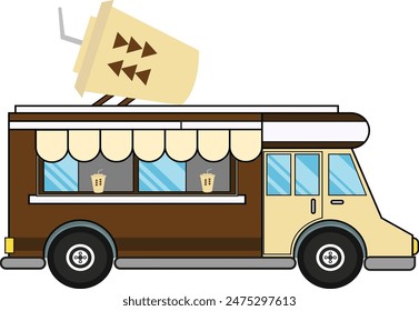 Street Food Truck Illustration Set