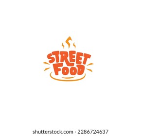 Logo-Design der Street Food Typografie