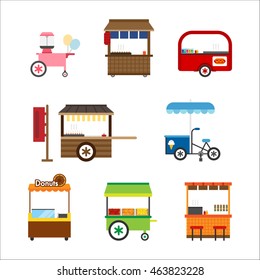  street food vector illustration