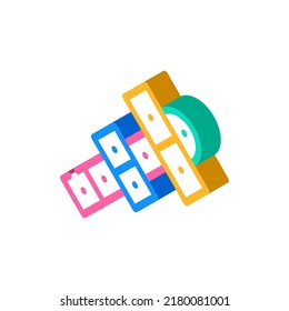 vector de icono isométrico de juegos callejeros. señal de juegos callejeros. ilustración de símbolo aislado