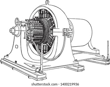 Street Generator ist die kleineren Einheiten sind mit dem Gürtel verbunden, was typisch ist, wenn die Bodenfläche keine Einschränkung hat, Vintage-Linie Zeichnung oder Gravitation Illustration.