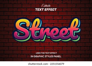 Street Graffiti editable text effect