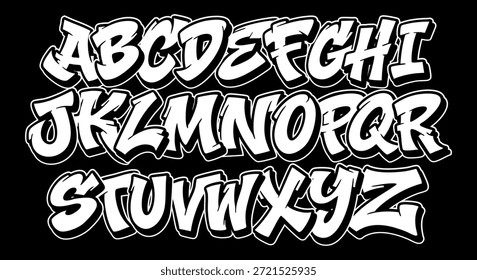 Graffiti Alphabet Letter Set Vector Download