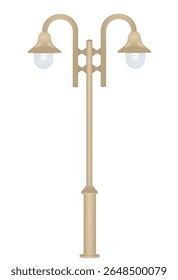 Luz do chão da rua. ilustração vetorial	