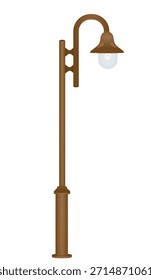 Street ground light. vector illustration
