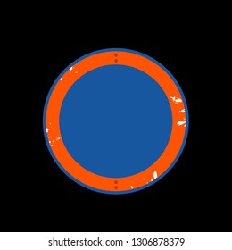 Street and Highway vector roadsign on black background