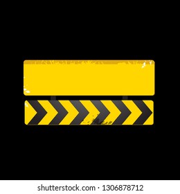 Straße und Autobahn, Vektorsymbol auf schwarzem Hintergrund