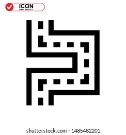 Street icon isolated sign symbol vector illustration - high quality black style vector icons
