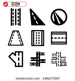Street icon isolated sign symbol vector illustration - Collection of high quality black style vector icons
