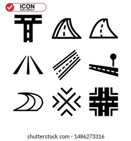 Street icon isolated sign symbol vector illustration - Collection of high quality black style vector icons
