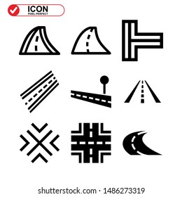 Street icon isolated sign symbol vector illustration - Collection of high quality black style vector icons
