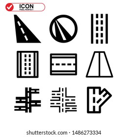 Street icon isolated sign symbol vector illustration - Collection of high quality black style vector icons
