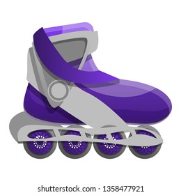 Street inline skates icon. Cartoon of street inline skates vector icon for web design isolated on white background