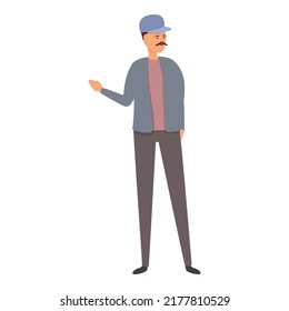 Street interview icon cartoon vector. Media reporter. Tv news