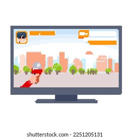 Street interview.Vector illustration that is easy to edit.