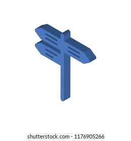 Street isometric left top view 3D icon