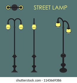 Street lamp colored