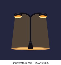 Street lamp design, vector illustration
